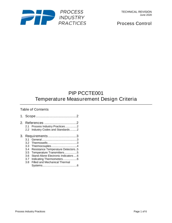 PIP PCCTE001 pdf