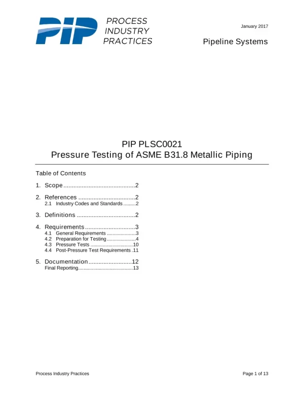 PIP PLSC0021 pdf