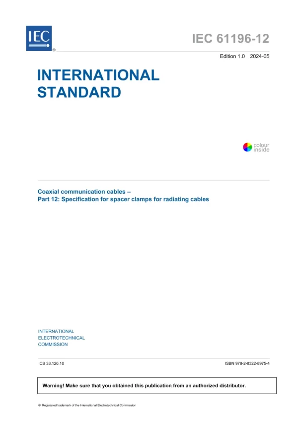 IEC 61196-12 Ed. 1.0 En:2024 pdf