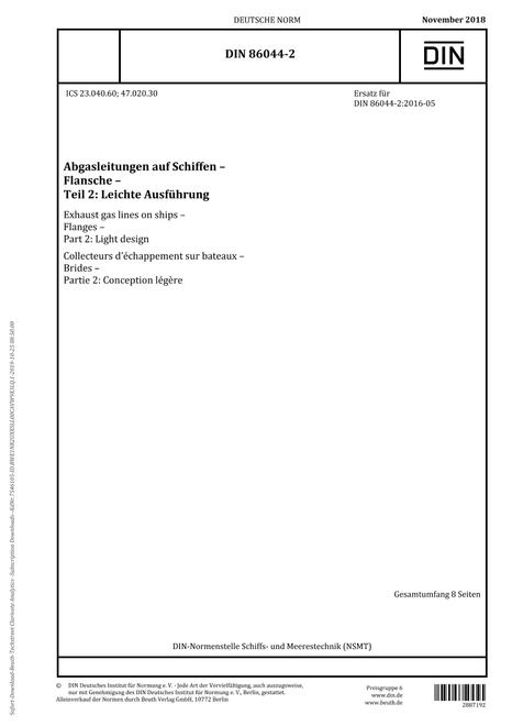 DIN 86044-2:2018 pdf