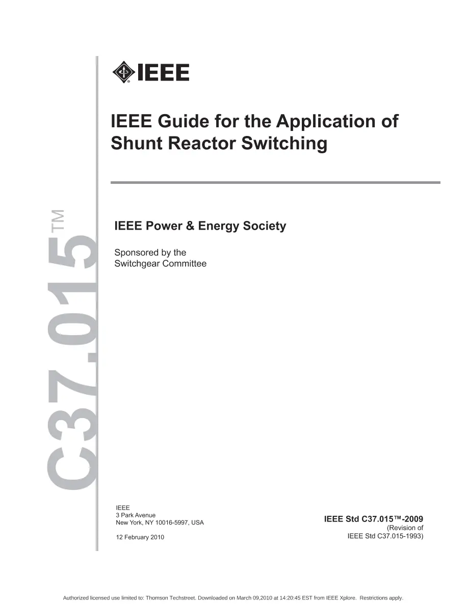 IEEE C37.015-2009 pdf