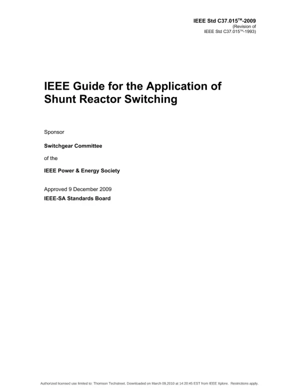 IEEE C37.015-2009 pdf