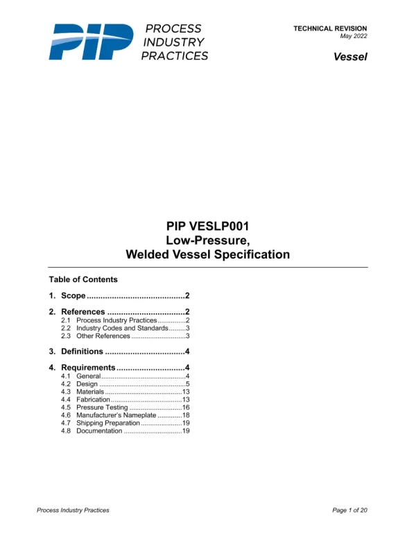 PIP VESLP001 pdf