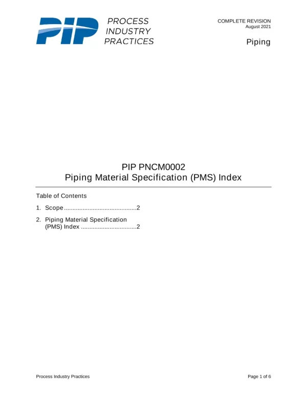 PIP PNCM0002 pdf