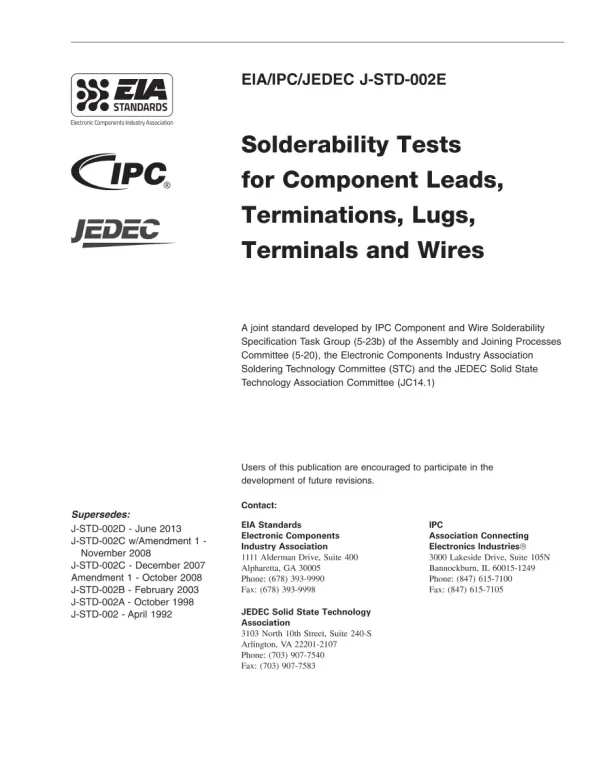 IPC J-STD-002E pdf