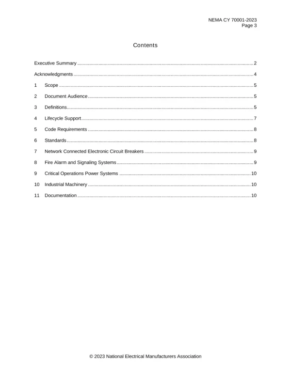 NEMA CY 70001-2023 pdf