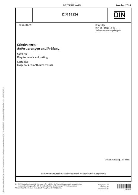 DIN 58124:2018 pdf