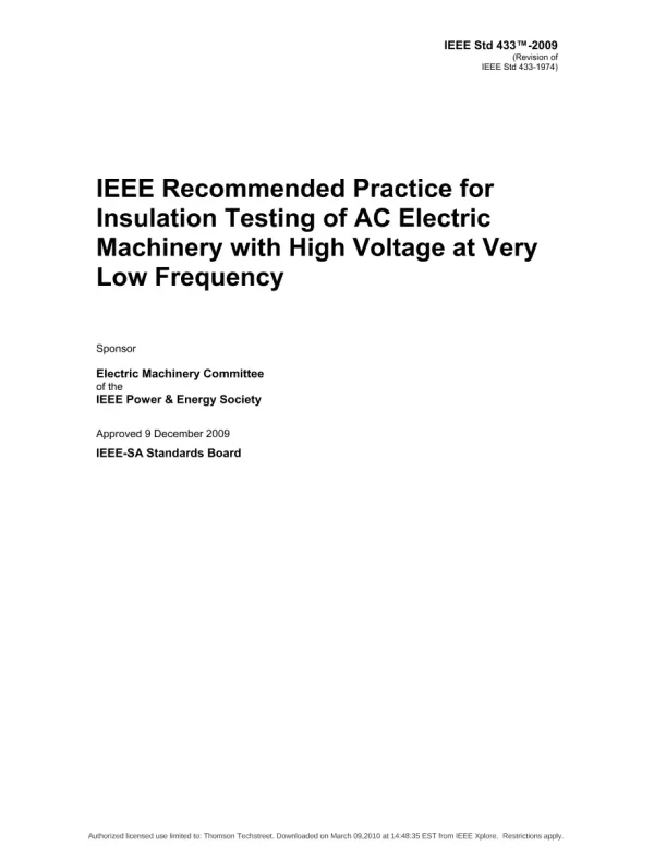 IEEE 433-2009 pdf