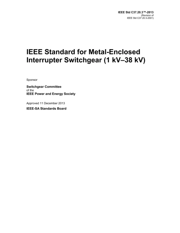 IEEE C37.20.3-2013 pdf