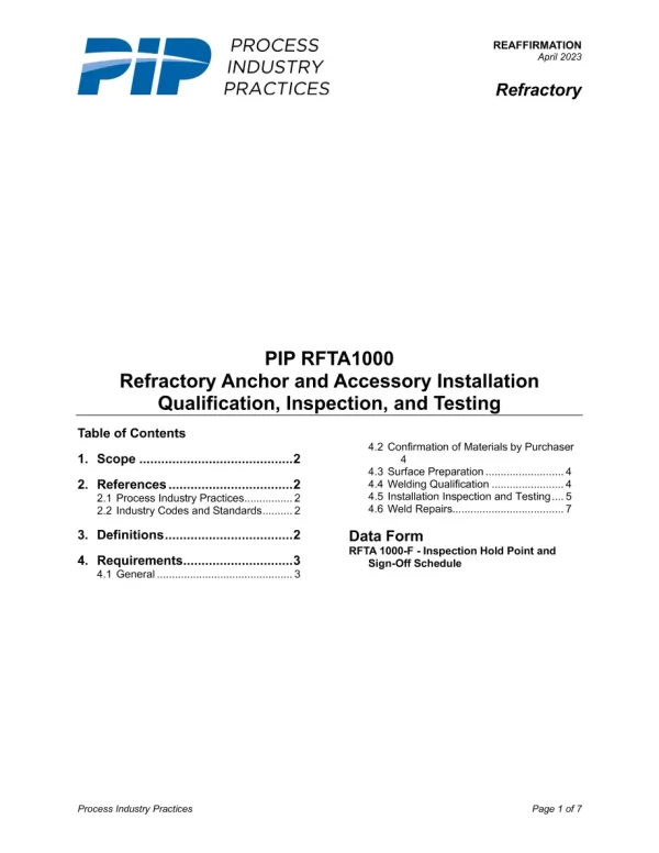 PIP RFTA1000 (R2023) pdf