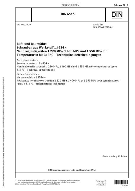 DIN 65160:2018 pdf