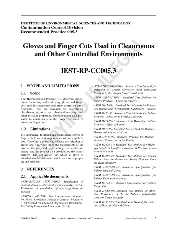 IEST RP-CC005.3 pdf