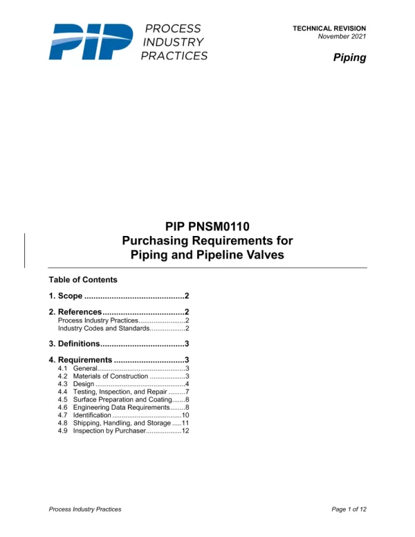 PIP PNSM0110 pdf