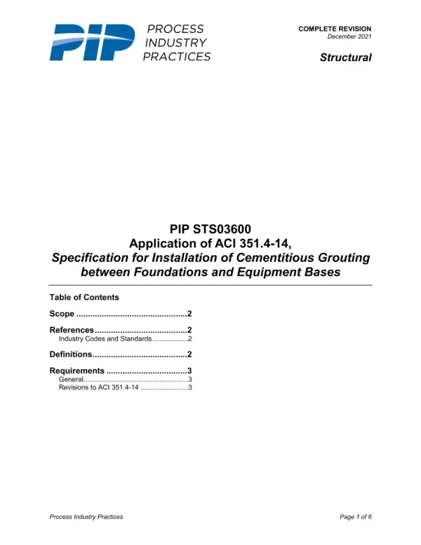 PIP STS03600 pdf