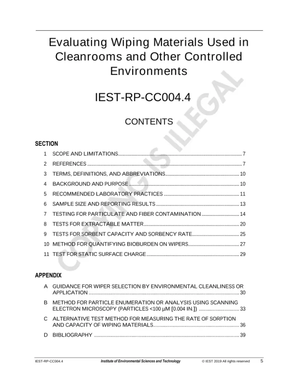 IEST RP-CC004.4 pdf