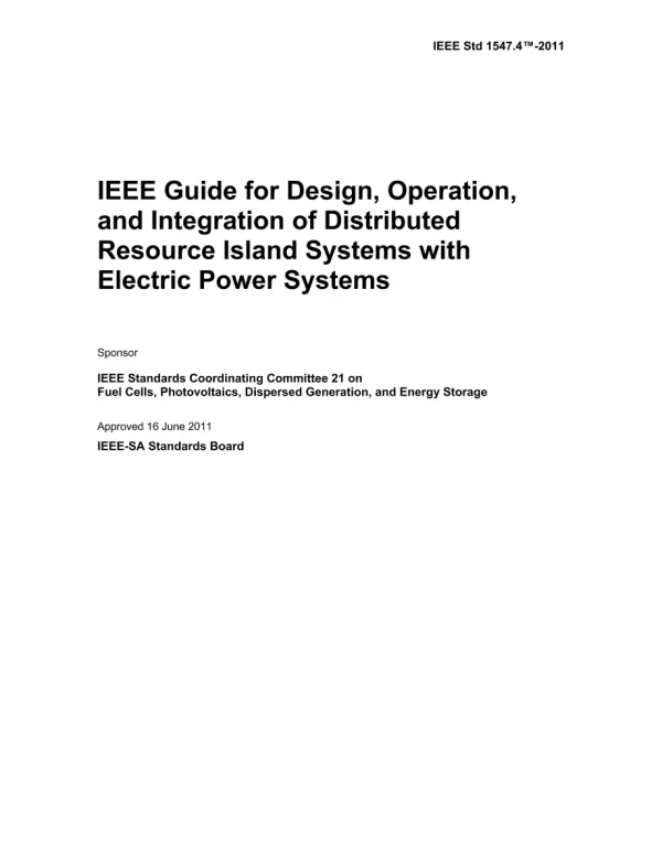 IEEE 1547.4-2011 pdf