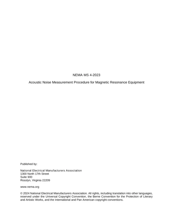 NEMA MS 4-2023 pdf