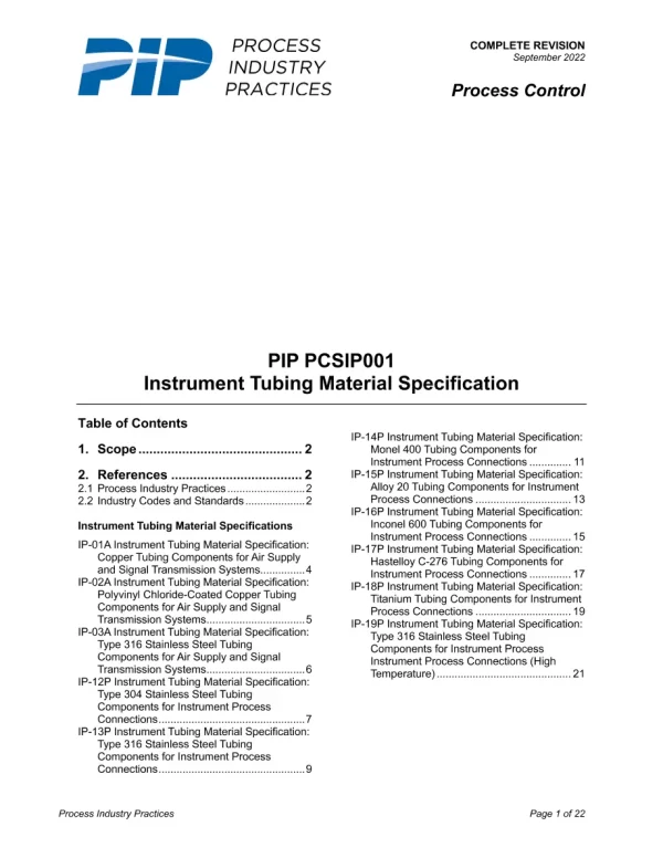 PIP PCSIP001 pdf