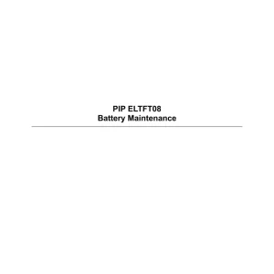 PIP ELTFT08 pdf