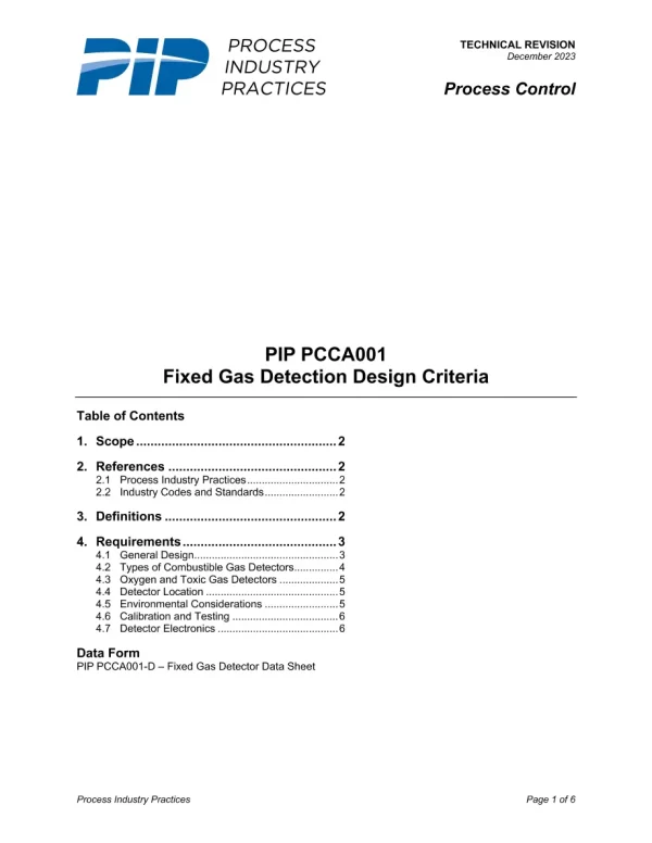 PIP PCCA001 pdf