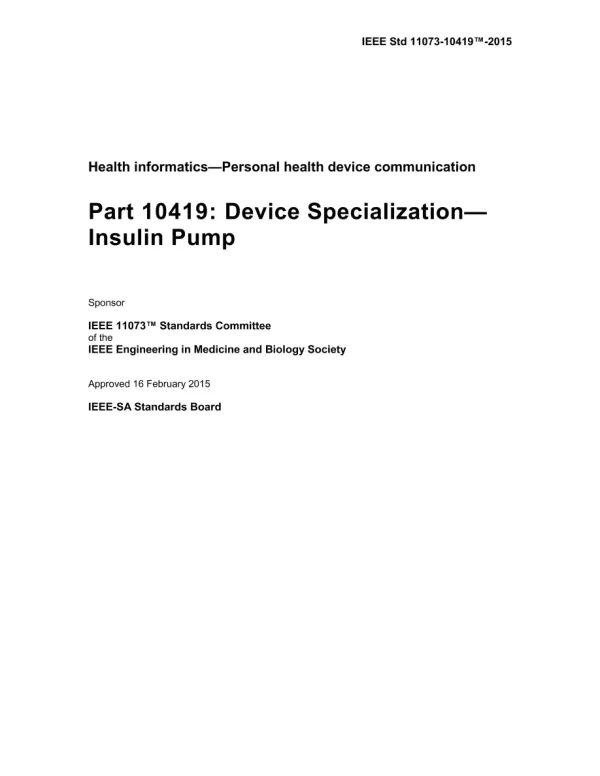 IEEE 11073-10419-2015 pdf