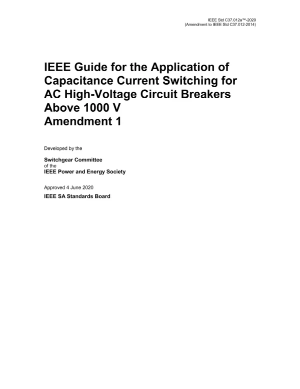 IEEE C37.012a-2020 pdf