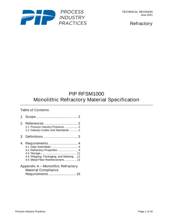 PIP RFSM1000 pdf