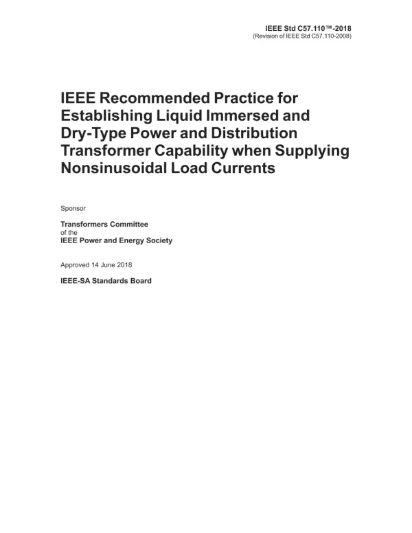 IEEE C57.110-2018 pdf