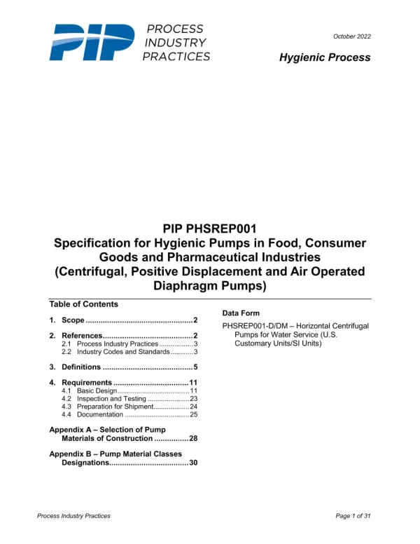 PIP PHSREP001 pdf