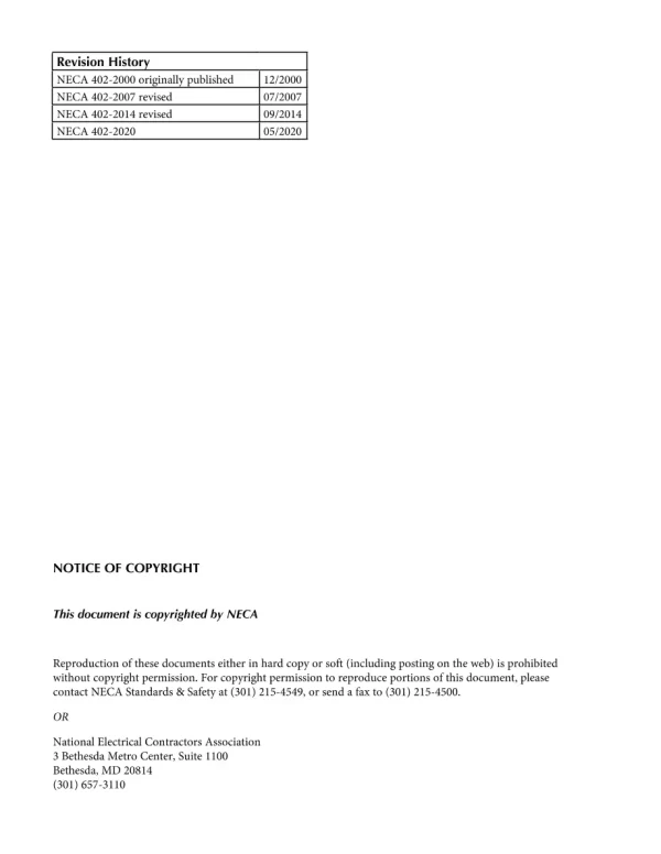 NECA 402-2020 pdf