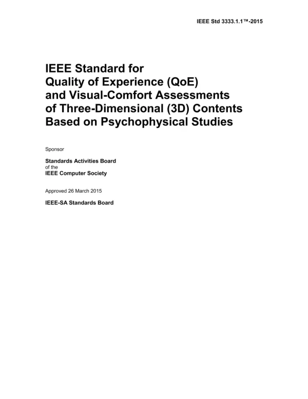 IEEE 3333.1.1-2015 pdf