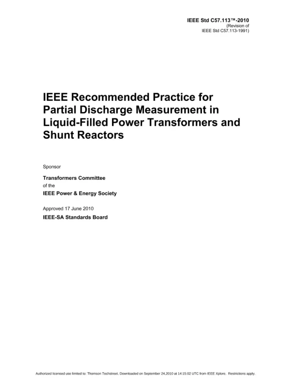 IEEE C57.113-2010 pdf