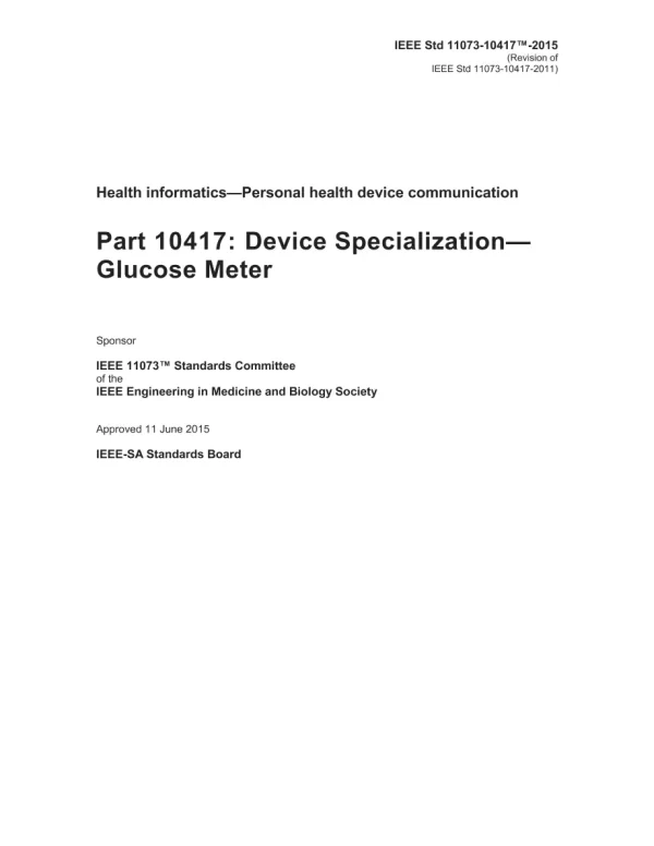 IEEE 11073-10417-2015 pdf