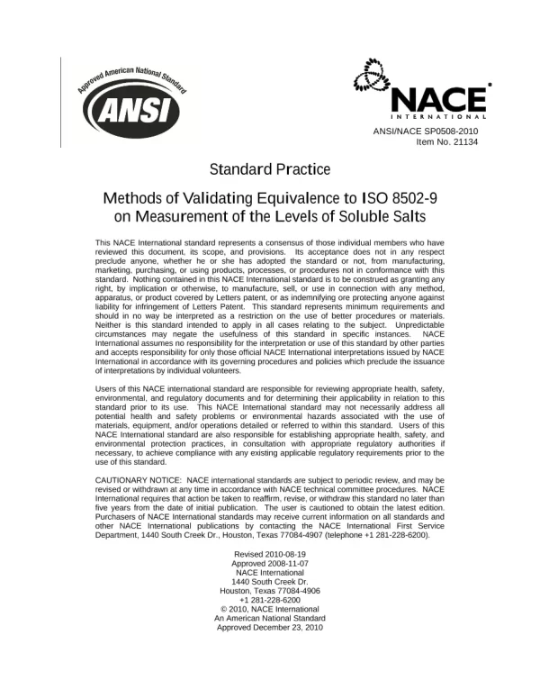 NACE SP0508-2010 pdf