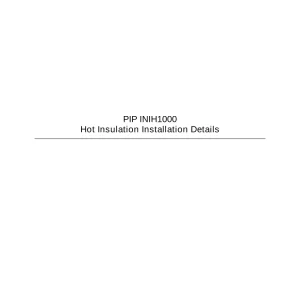 PIP INIH1000 pdf