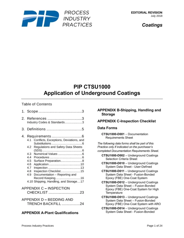 PIP CTSU1000 pdf