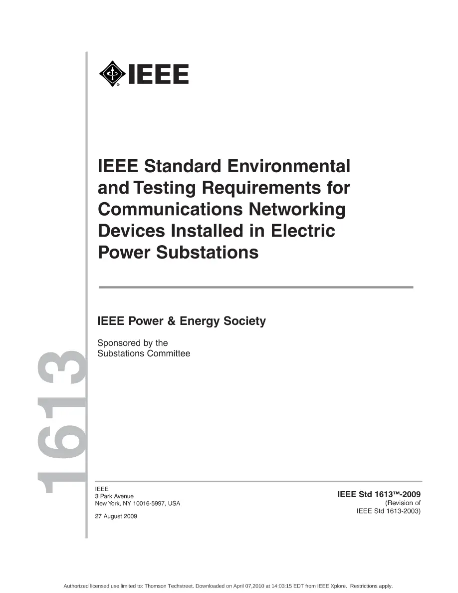 IEEE 1613-2009 pdf