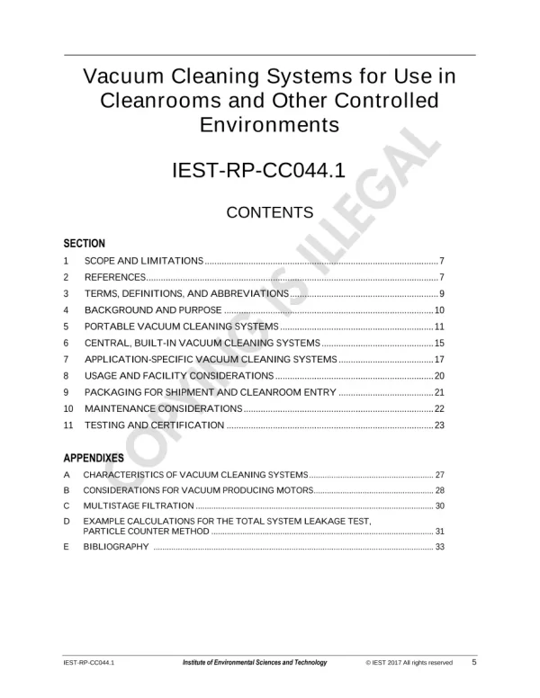 IEST RP-CC044.1 pdf