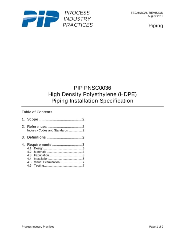 PIP PNSC0036 pdf