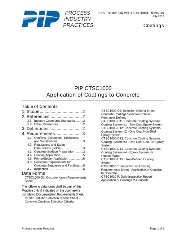 PIP CTSC1000 pdf