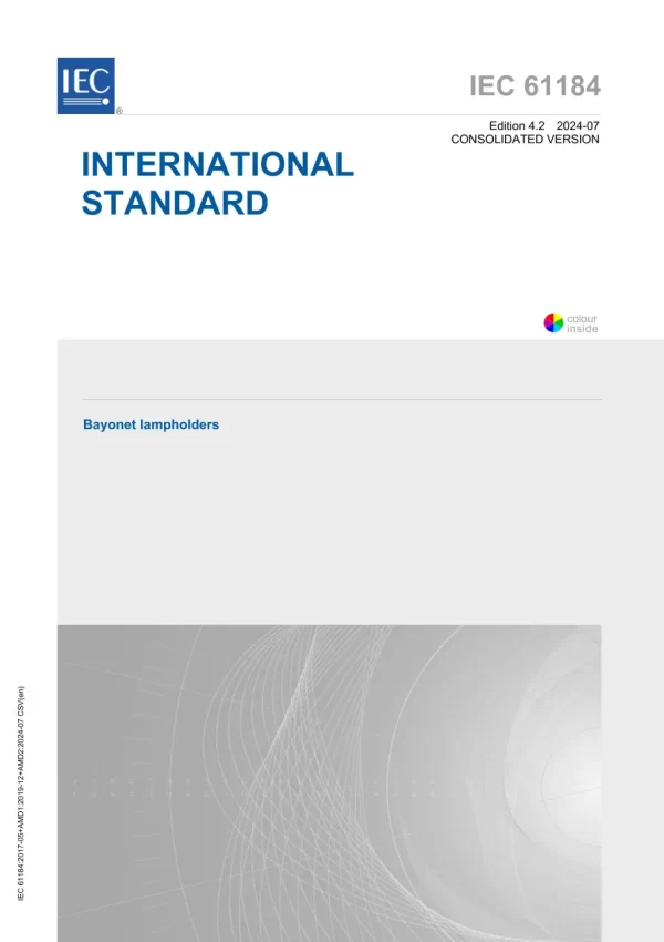 IEC 61184 Ed. 4.2 En:2024 pdf