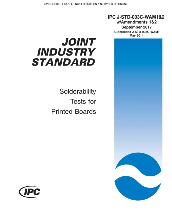 IPC J-STD-003C-WAM1&2 pdf