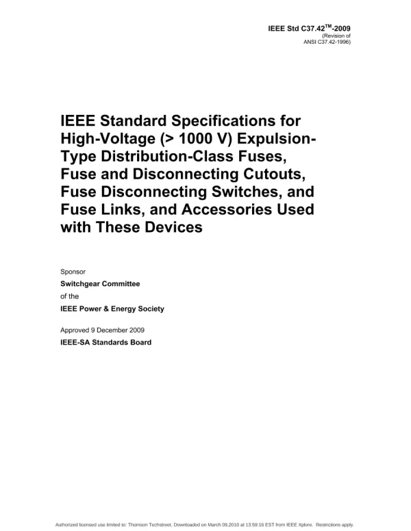 IEEE C37.42-2009 pdf