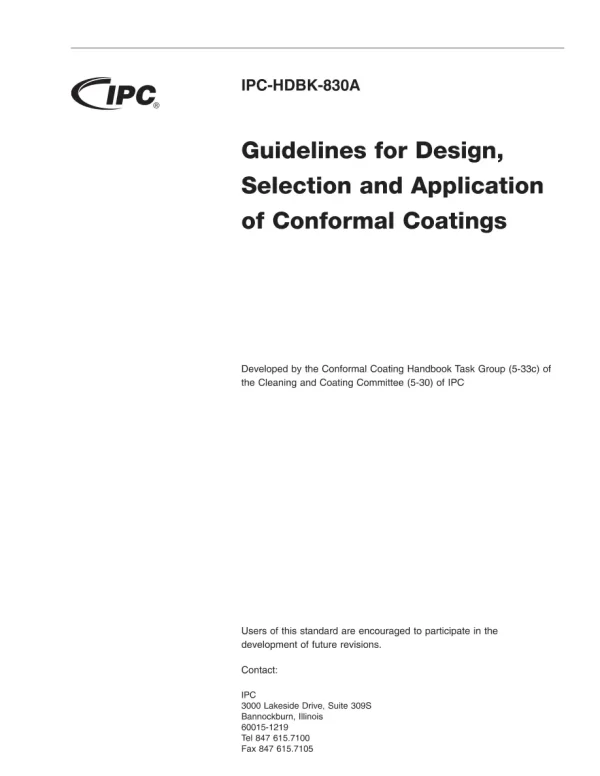 IPC HDBK-830A pdf