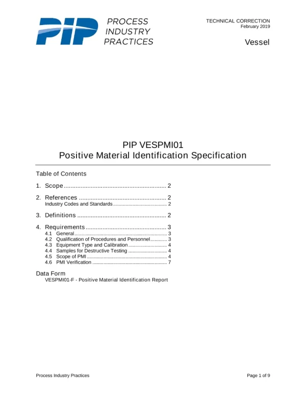 PIP VESPMI01 pdf