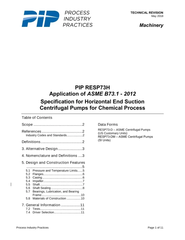 PIP RESP73H pdf