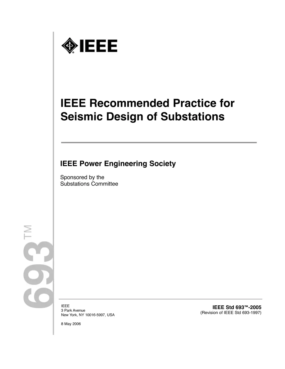 IEEE 693-2005 pdf