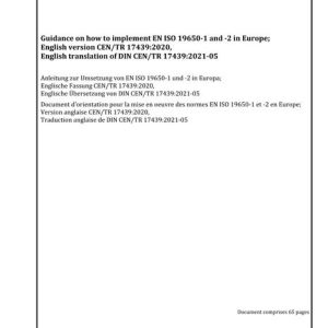 DIN CEN/TR 17439:2021 pdf