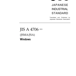 JIS A 4706:2021 pdf