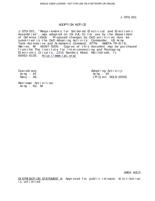 IPC J-STD-001G pdf